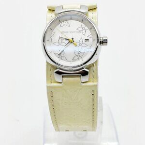 Louis Vuitton Watch Q121c 26mm Women's Whites X Yellows 558-070225